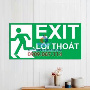 Bảng Exit Mica Chỉ Dẫn Lối Thoát Hiểm Giá Rẻ 15x30CM Bảng Exit Mica Chỉ Dẫn Lối Thoát Hiểm Giá Rẻ 15x30CM
