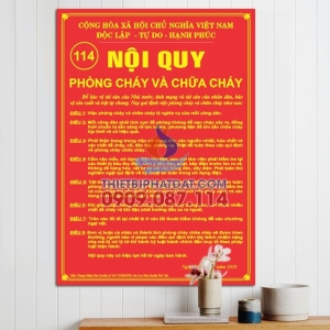 Bảng Nội Quy PCCC Bằng Mica Kích Thước Theo Yêu Cầu Bảng Nội Quy PCCC Bằng Mica Kích Thước Theo Yêu Cầu