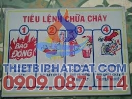 Bảng Tiêu Lệnh Chữa Cháy Bảng Tiêu Lệnh Chữa Cháy