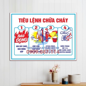 Bảng Tiêu Lệnh Chữa Cháy Mica Sản Xuất Theo Yêu Cầu Bảng Tiêu Lệnh Chữa Cháy Mica Sản Xuất Theo Yêu Cầu