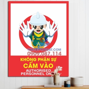 Biển báo công trình (không phận sự cấm vào) bằng Mica Biển báo công trình (không phận sự cấm vào) bằng Mica