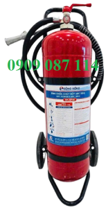 Bình Chữa Cháy Sông Hồng Xe Đẩy Bột  ABC 35 Kg