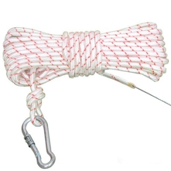 Dây cứu người (dài 30 m, sợi polyester, chống nước, chống cháy, chịu nhiệt, tải trọng 500 kg, lực kéo đứt 100 KN ) Thông tư 150 Dây cứu người (dài 30 m, sợi polyester, chống nước, chống cháy, chịu nhiệt, tải trọng 500 kg, lực kéo đứt 100 KN ) Thông tư 150
