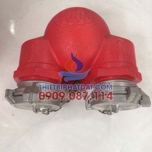 Họng tiếp nước chữa cháy D100 2 cửa ra D65 Họng tiếp nước chữa cháy D100 2 cửa ra D65