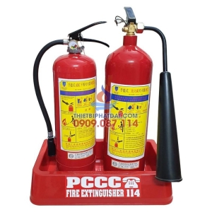 Kệ đôi nhựa đựng bình PCCC