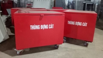 Thùng đựng cát di động